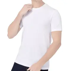 BOSTON - Polo Manga Corta Cuello Redondo Blanco..