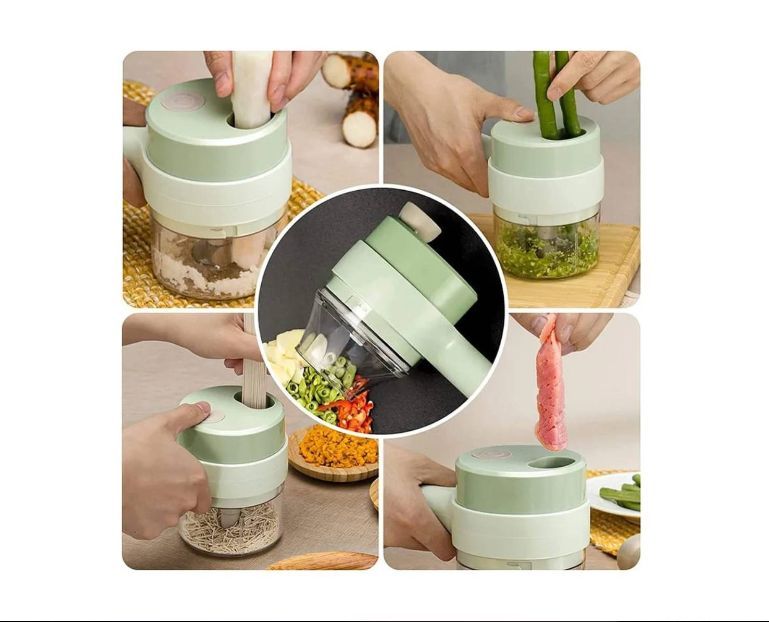 Picador de verduras y alimentos recargable