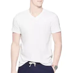 BOSTON - Polo 929 Cuello V Manga Corta Blanco
