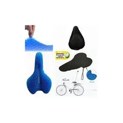 Funda cojín de asiento de gel de silicona para bicicleta