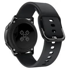GENERICO - Correa Silicona Liso para SAMSUNG GALAXY WATCH 5 / 5 PRO - Negro