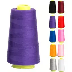 GENERICO - 10 Conos De Hilo Colores C/u 5000 Mts Máquina De Coser 40/2.