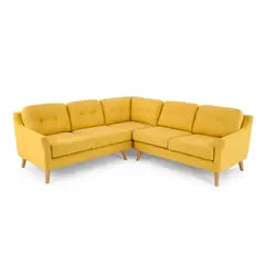 YOLODECORO - Sofá Esquinero Rufus 5 Cuerpos Amarillo Mostaza