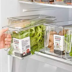 GENERICO - Taper organizador de refrigerador con tapa y asa