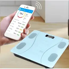 SCALE - Balanza Inteligente con Bluetooth 180 kg BLANCO