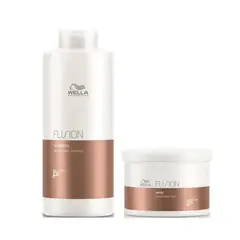 WELLA - Shampoo 1000ml + Mascarilla 500ml Fusion Reparacion Intensa