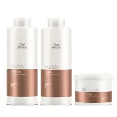 WELLA - Shampoo Fusion 1000ml + Acondicionador + Mask 500ml