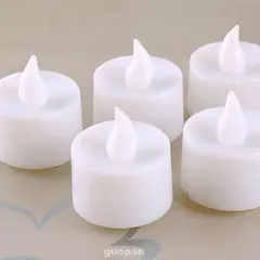 GENERICO - Velas led decorativas pack 12 unidades luz amarilla + pilas