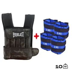 HOLGU - Chaleco De Peso 10kg Tobillera Con Peso 1kg2kg3kg5kg