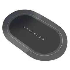 GENERICO - Tapete microfibra absorbente antideslizante baño cocina cuarto