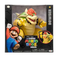 JAKKS PACIFIC - Figura Super Mario Movie - Bowser 18 cm Respiración de Fuego