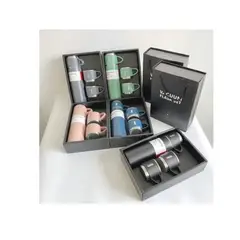 GENERICO - Set de 4 pz termo de acero inoxidable 500 ml taza