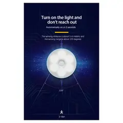 GENERICO - Luz led inteligente reflector sensor de movimiento noche recargable