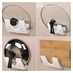 GENERICO - Organizador colgador de tapas de olla y soporte de tablas de picar