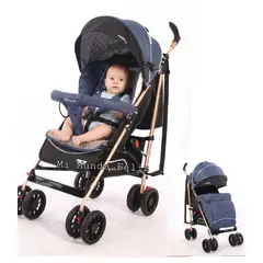 BABY HAPPY - New Coche baston para bebe ven conmigo negro con Azul