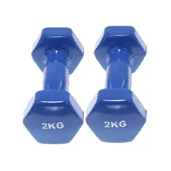 GENERICO - Mancuernas par 2 kg azul