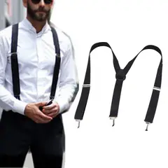 KAST PE - Tirantes Ajustables Unisex Suspendedores - Negro