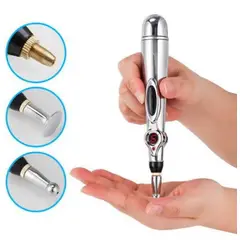 OEM - Lápiz de Acupuntura con 2 Cabezales Masaje Relajante