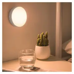 GENERICO - Luz led inteligente reflector circular sensor movimiento noche