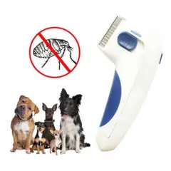 GENERICO - Peine cepillo eléctrico anti pulgas para mascotas perro gato