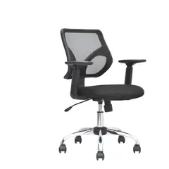 BONNO - Silla De Escritorio Malibu Brazos Regulables Negro