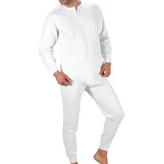 BOSTON - Pijama Afranelada - Blanco