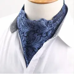 KAST PE - Corbata Hombre Cravat Modelo Charles Seda - Azul Azul