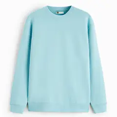 YANSUS - Polera Hombre Celeste Cuello Redondo