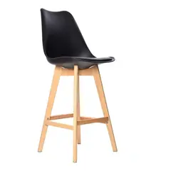 BONNO - Banco Para Bar Ema Fijo Negro