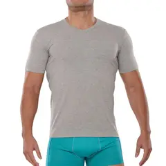 FILA - Polo Manga Corta Cuello V Plomo