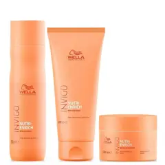WELLA - Shampoo 250ml +Acondicionador +Mascarilla Invigo Nutri Enrich