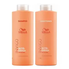 WELLA - Shampoo 1000ml + Acondicionador Nutritivo Invigo Nutri Enrich