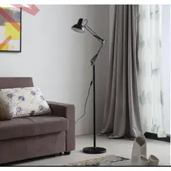 OEM - Lampara de Oficina Articulado de 170cm con Base para Piso - Negro