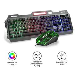 SEISA - Kit Teclado Y Mouse Gamer Retroiluminado