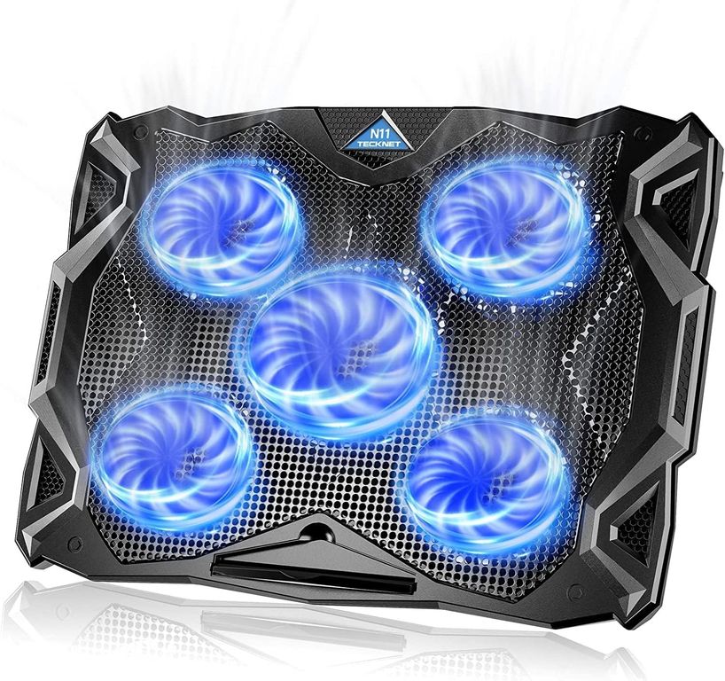 Base Soporte de Enfriamiento de Laptop Cooler 5 Ventiladores 17"
