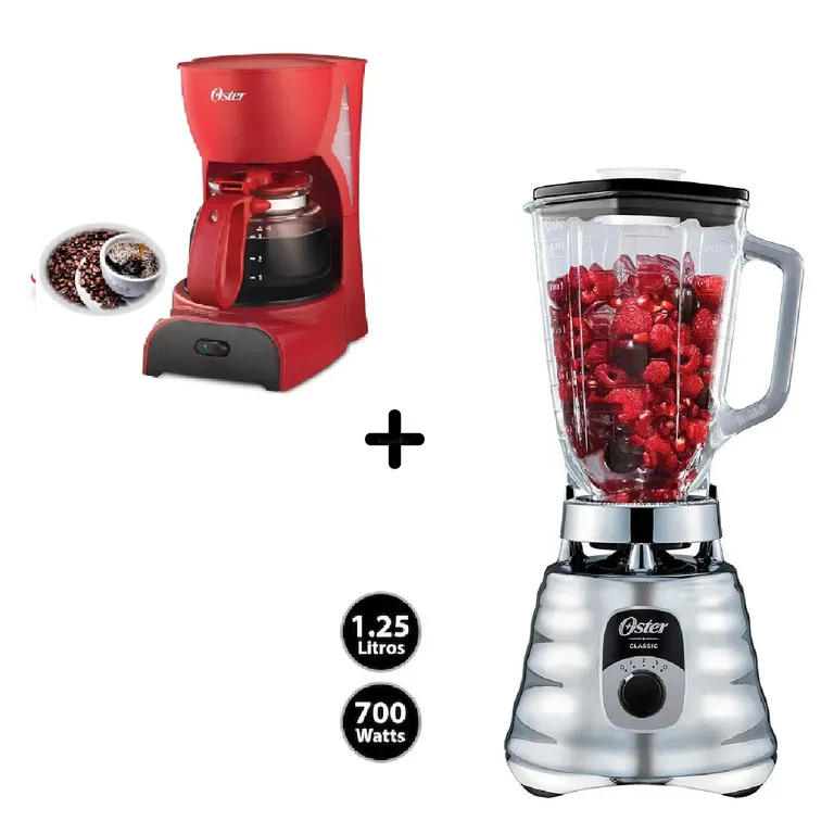 Licuadora 1.25L + Cafetera de 4 tazas