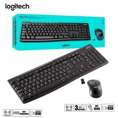 LOGITECH - TECLADO MOUSE INALAMBRICO MK270 - NEGRO