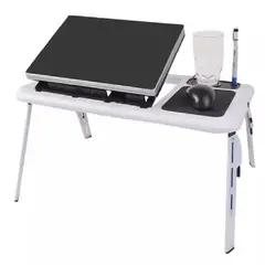 OTTOWARE - Mesa Plegable con Ventilador para Laptop