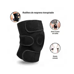 GENERICO - Rodillera Ortopédica de Neopreno Talla Estándar Negro