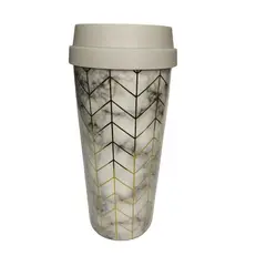 GENERICO - TOMATODO MUG CAFE GRIS PLATEADO