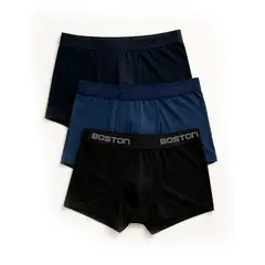 BOSTON - Pack x3 Bóxer Corto Kids Multicolor 1