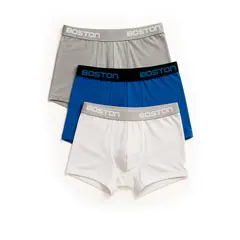 BOSTON - Pack x3 Bóxer Corto Kids Multicolor 2