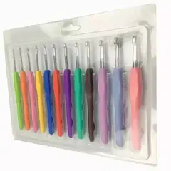 GENERICO - Set De Gancho Crochet Para Tejido - 12 Pzas