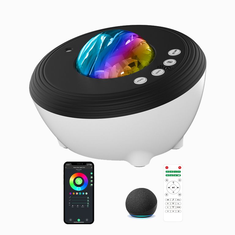 Proyector De Galaxias y Parlante Bluetooth Wifi con Alexa y Google