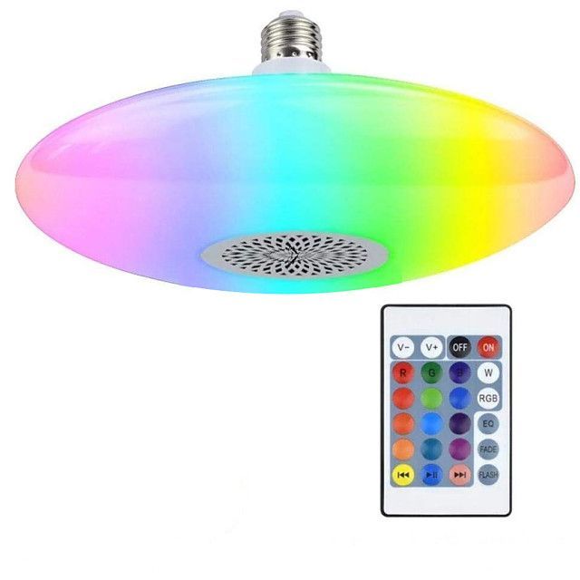Foco RGB Parlante Musical Bluetooth 24 Watts