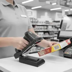 JPSYSTEMS - Lector portátil escaner código barras parante Inalámbrico Bluetooth 2D YHD-5800DB