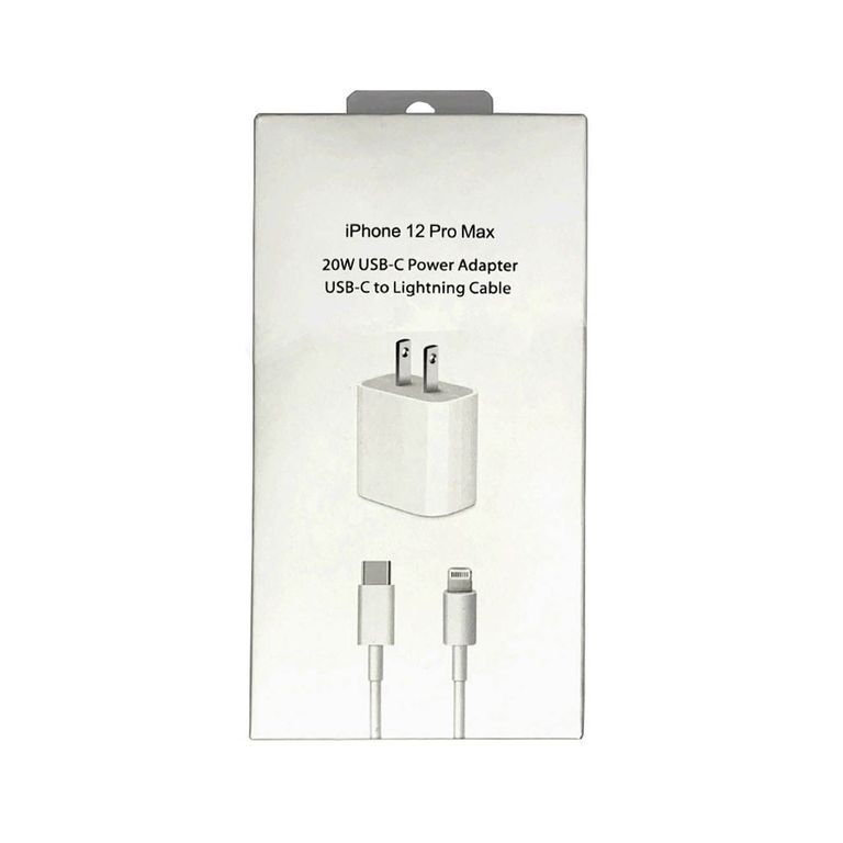 Cargador Iphone 12 Pro/ Max Tipo C 20w (Genérico) - Blanco