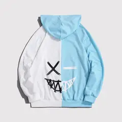 YANSUS - Polera Hombre Bicolor Celeste Blanco