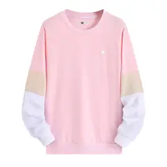 YANSUS - Polera Hombre Tricolor Rosa Beige Blanco Estampado