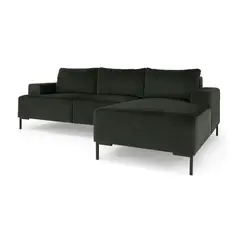 YOLODECORO - Sofá Esquinero Frederik 3 Cuerpos Con Chaise Longue Derecho Gris